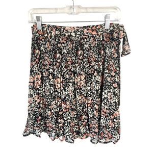 Fat Face Floral Pleated‎ Lined Mini Skirt Size 2 US Dressy Office Siren Romantic